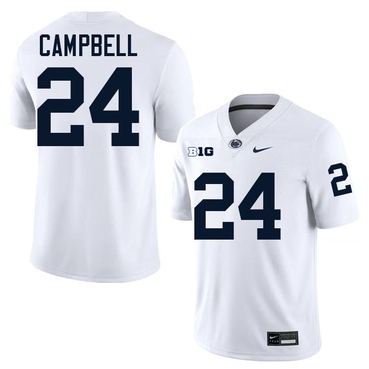 Amare Campbell Penn State Jersey,PSU Nittany Lions #24 Amare Campbell Football Uniforms-White